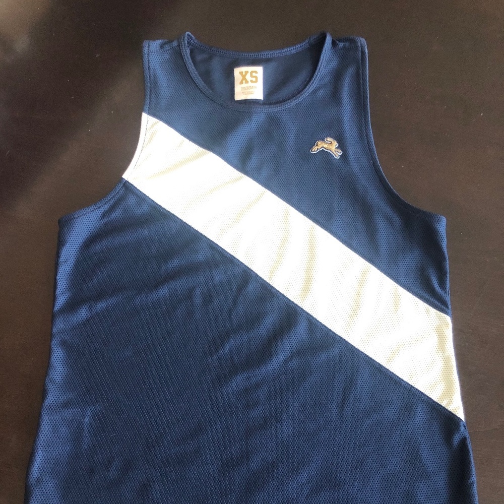 Tracksmith Van Cortlandt Singlet - Size XS - Navy/Ivory. I have TWO.